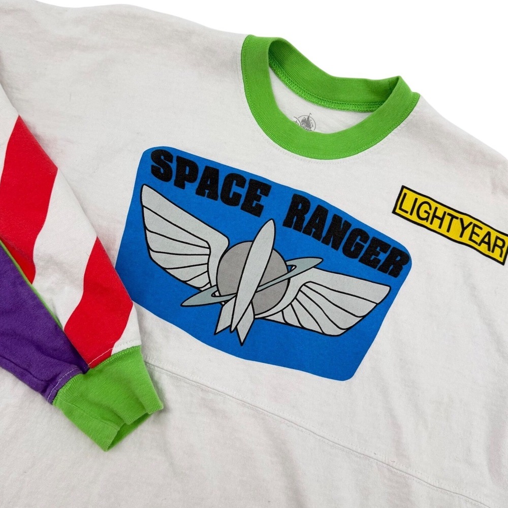 Disney Spirit Jersey Buzz Lightyear Unisex Small White Toy Story Space Ranger